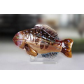 Fish Art Glass Sculpture 18"L x 11"H